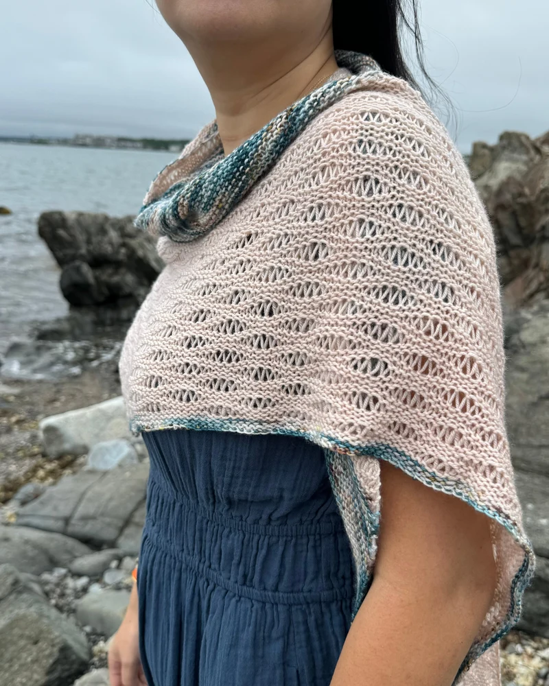 Memories Of Maine Shawl | Knitting pattern with or without yarns