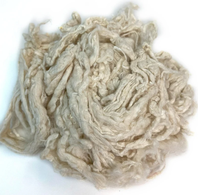 Silk Noil AA for yarn spinning, felting and crafting projects.