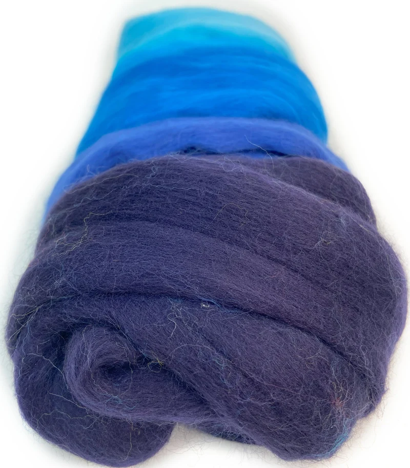 Merino 19 Microns Pack for yarn spinning, felting and crafting projects.
