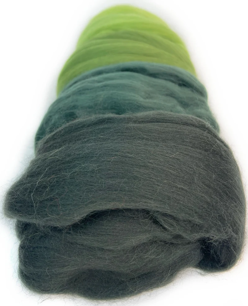 Merino 19 Microns Pack for yarn spinning, felting and crafting projects.