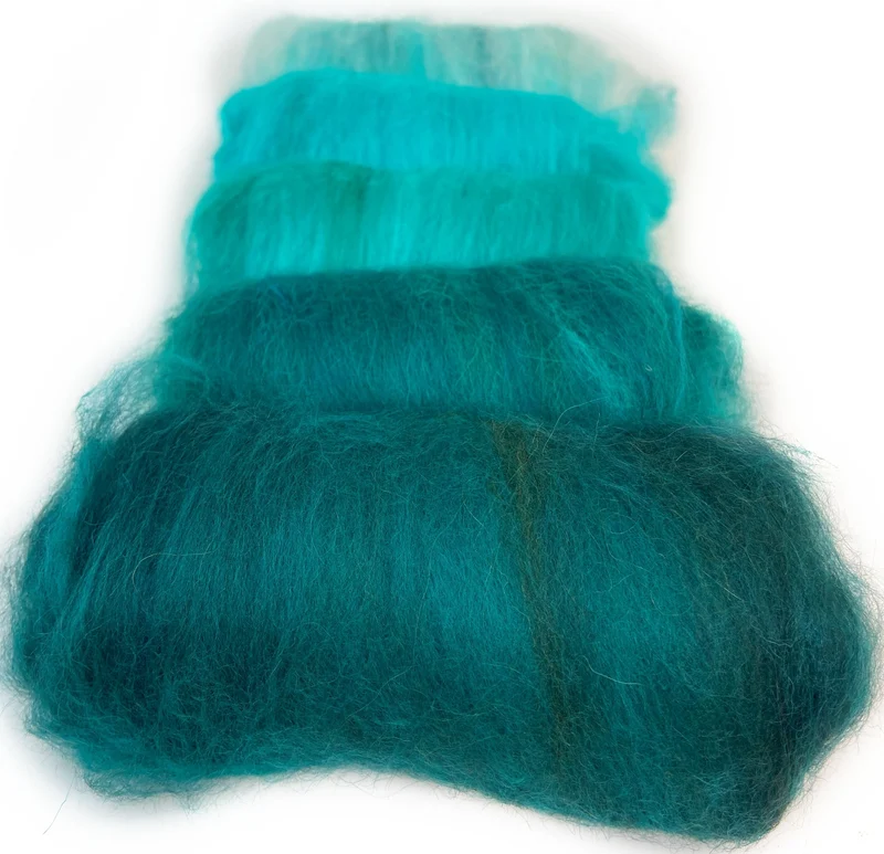 Merino Mohair for yarn spinning, felting and crafting projects.