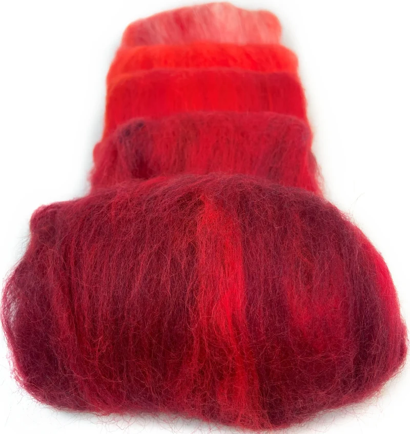 Merino Mohair for yarn spinning, felting and crafting projects.