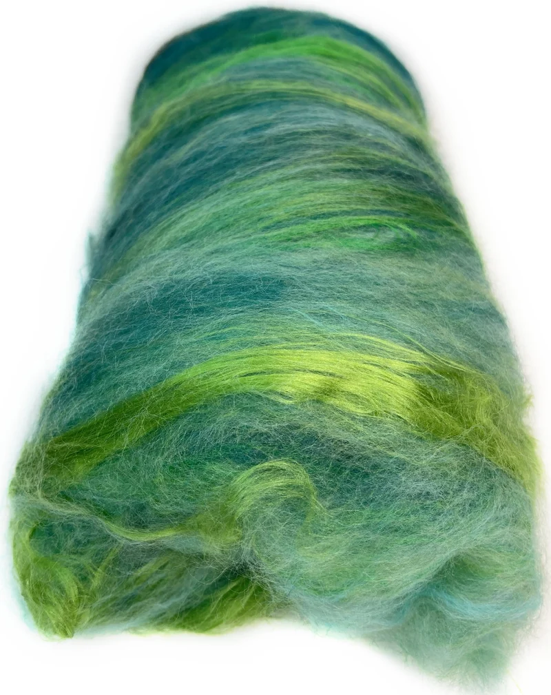 Strata fibers for yarn spinning, felting and crafting projects.