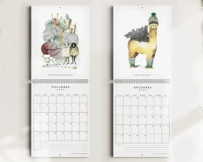 2025 Calendar Katrinn Pelletier (French only)