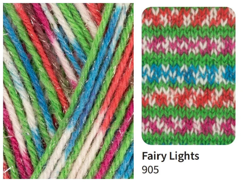 WEST YORKSHIRE SPINNERS SIGNATURE 4 PLY - Sparkle Christmas sock yarns 🐦