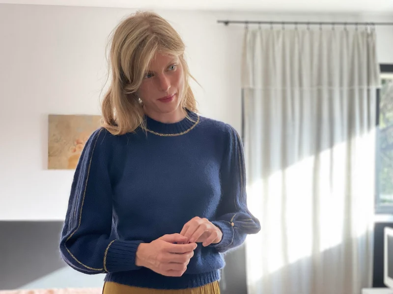 Pull Alix Mohair et or - 9 coloris.