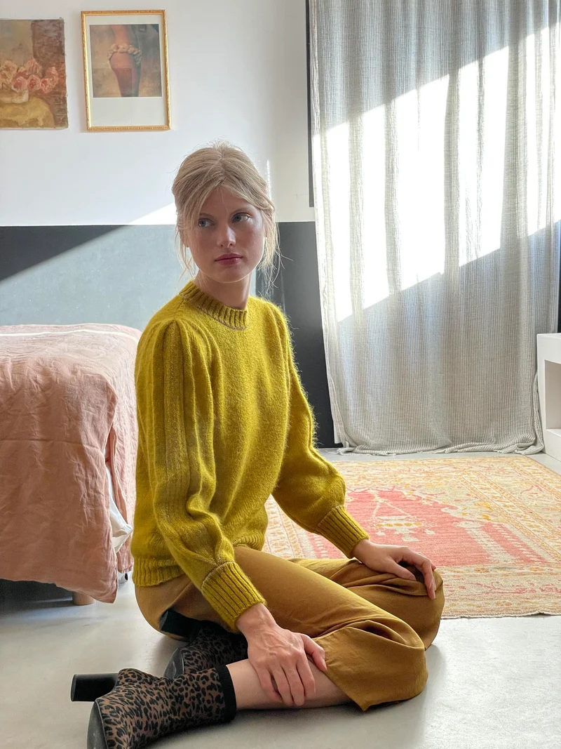 Pull Alix Mohair et or - 9 coloris.