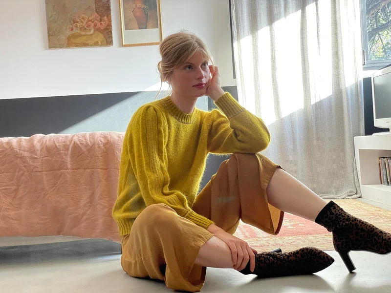 Pull Alix Mohair et or - 9 coloris.