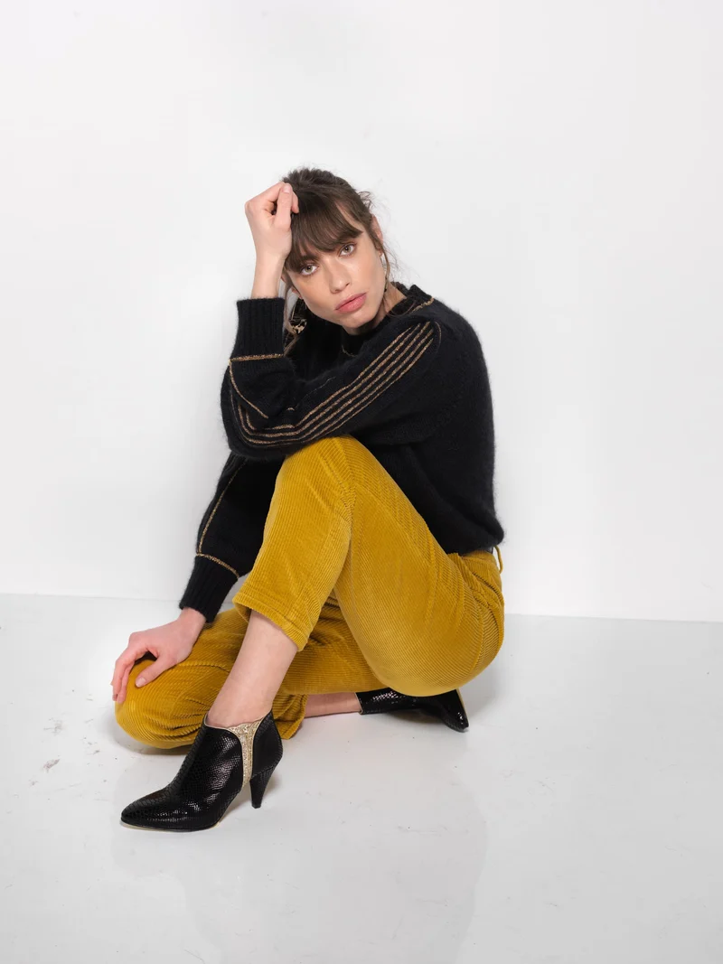 Pull Alix Mohair et or - 9 coloris.