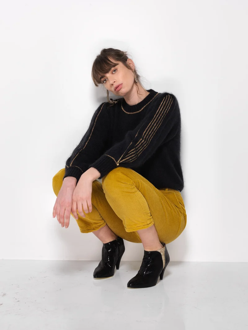 Pull Alix Mohair et or - 9 coloris.
