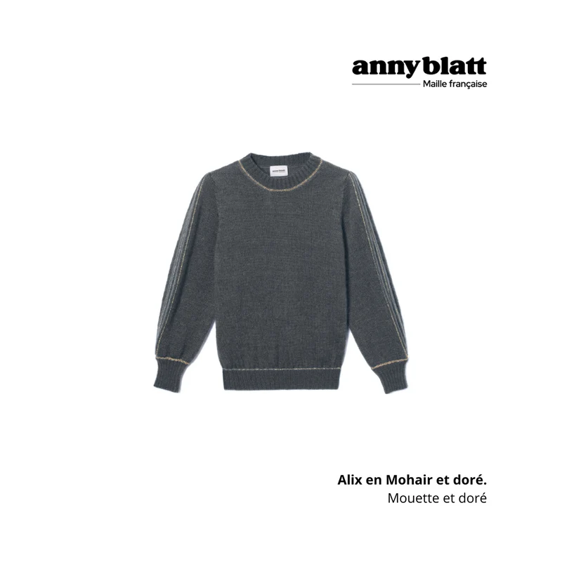 Pull Alix Mohair et or - 9 coloris.