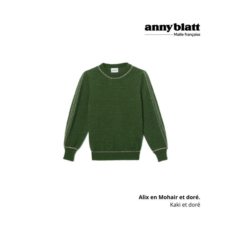 Pull Alix Mohair et or - 9 coloris.
