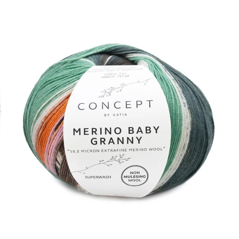 Katia Merino Baby Granny - 200gr ball 🐦