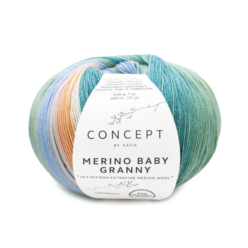 Katia Merino Baby Granny - 200gr ball 🐦