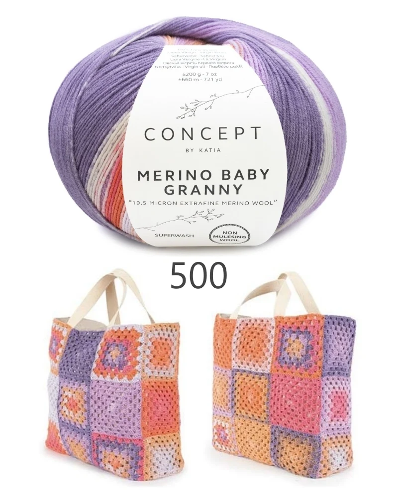 Katia Merino Baby Granny - 200gr ball 🐦