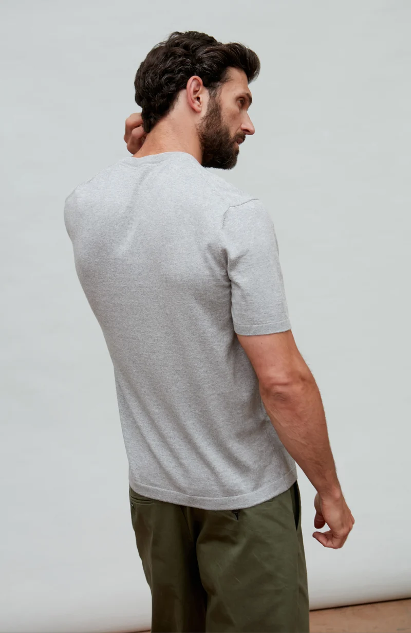 Mens Ultra Fine Cotton Knitted T-Shirt