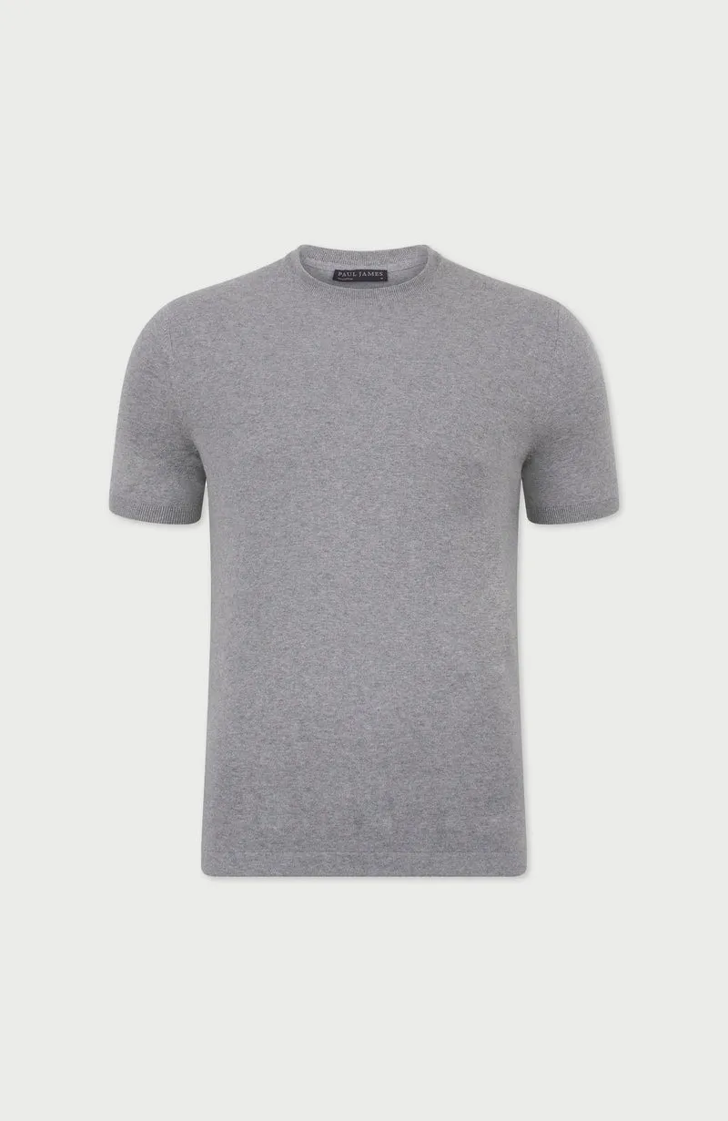 Mens Ultra Fine Cotton Knitted T-Shirt