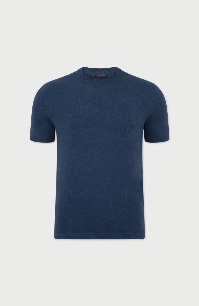 Mens Ultra Fine Cotton Knitted T-Shirt