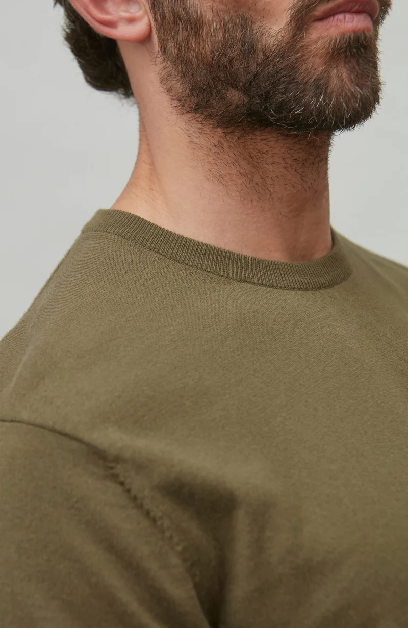 Mens Ultra Fine Cotton Knitted T-Shirt