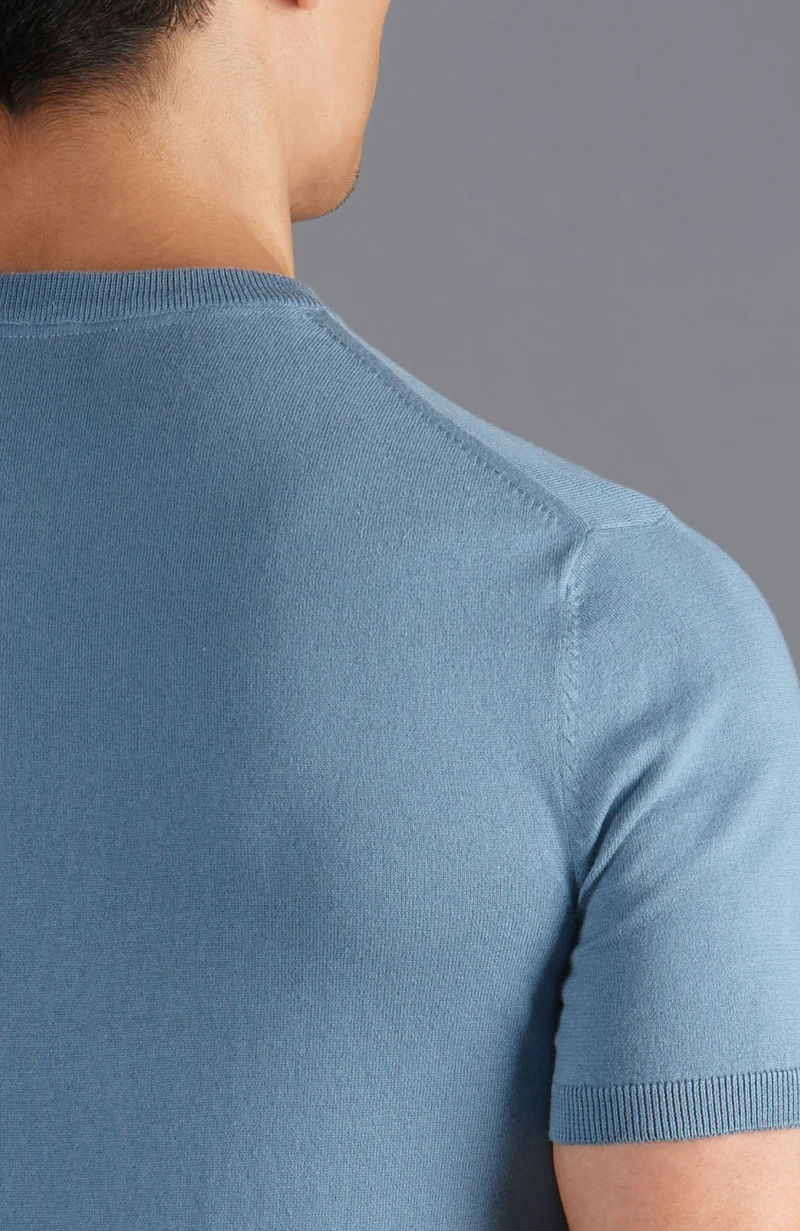 Mens Ultra Fine Cotton Knitted T-Shirt