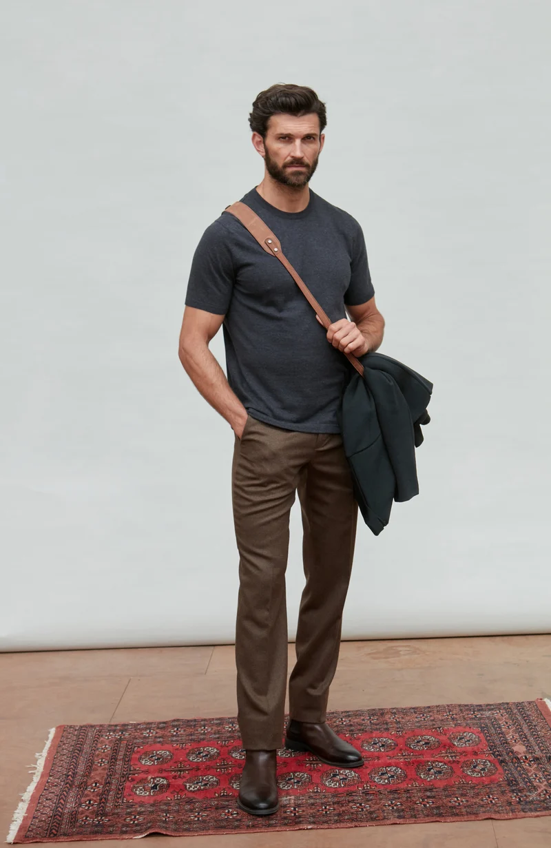 Mens Ultra Fine Cotton Knitted T-Shirt