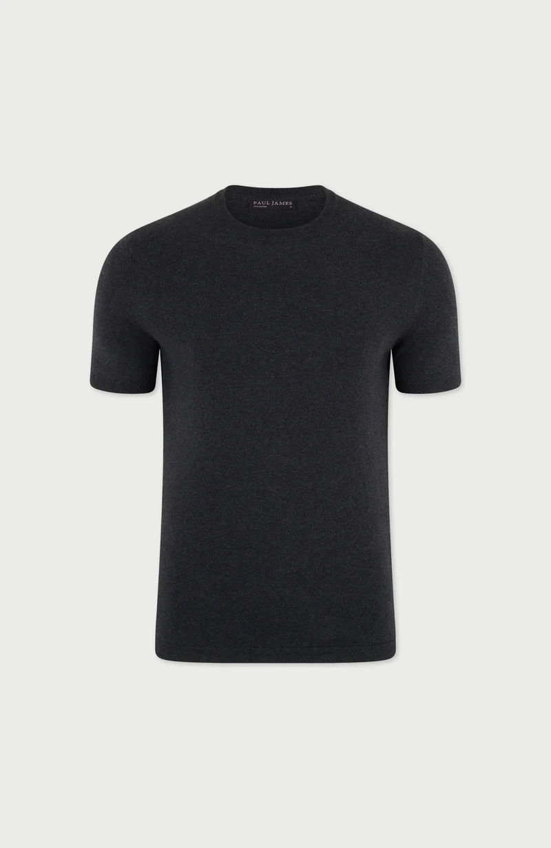 Mens Ultra Fine Cotton Knitted T-Shirt