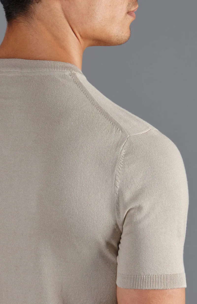 Mens Ultra Fine Cotton Knitted T-Shirt
