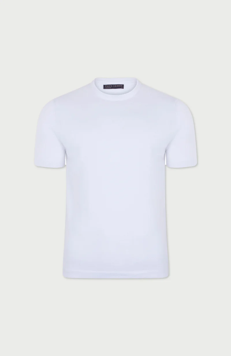 Mens Ultra Fine Cotton Knitted T-Shirt