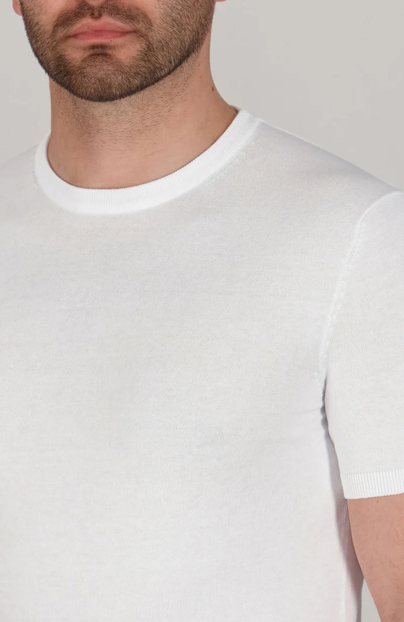 Mens Ultra Fine Cotton Knitted T-Shirt
