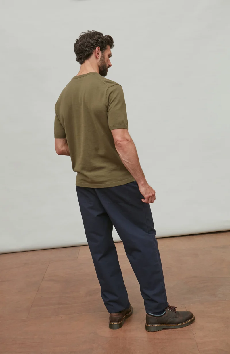 Mens Ultra Fine Cotton Knitted T-Shirt