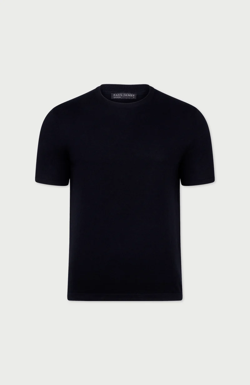 Mens Ultra Fine Cotton Knitted T-Shirt