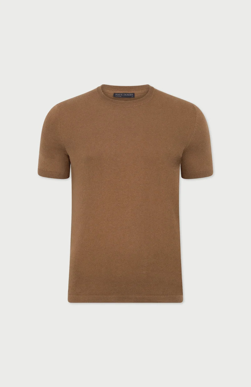 Mens Ultra Fine Cotton Knitted T-Shirt