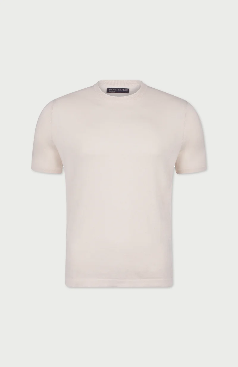 Mens Ultra Fine Cotton Knitted T-Shirt
