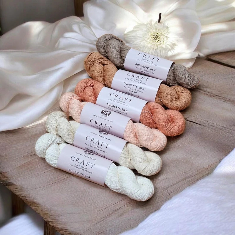 Bourrette de Soie - Spun Silk Yarns