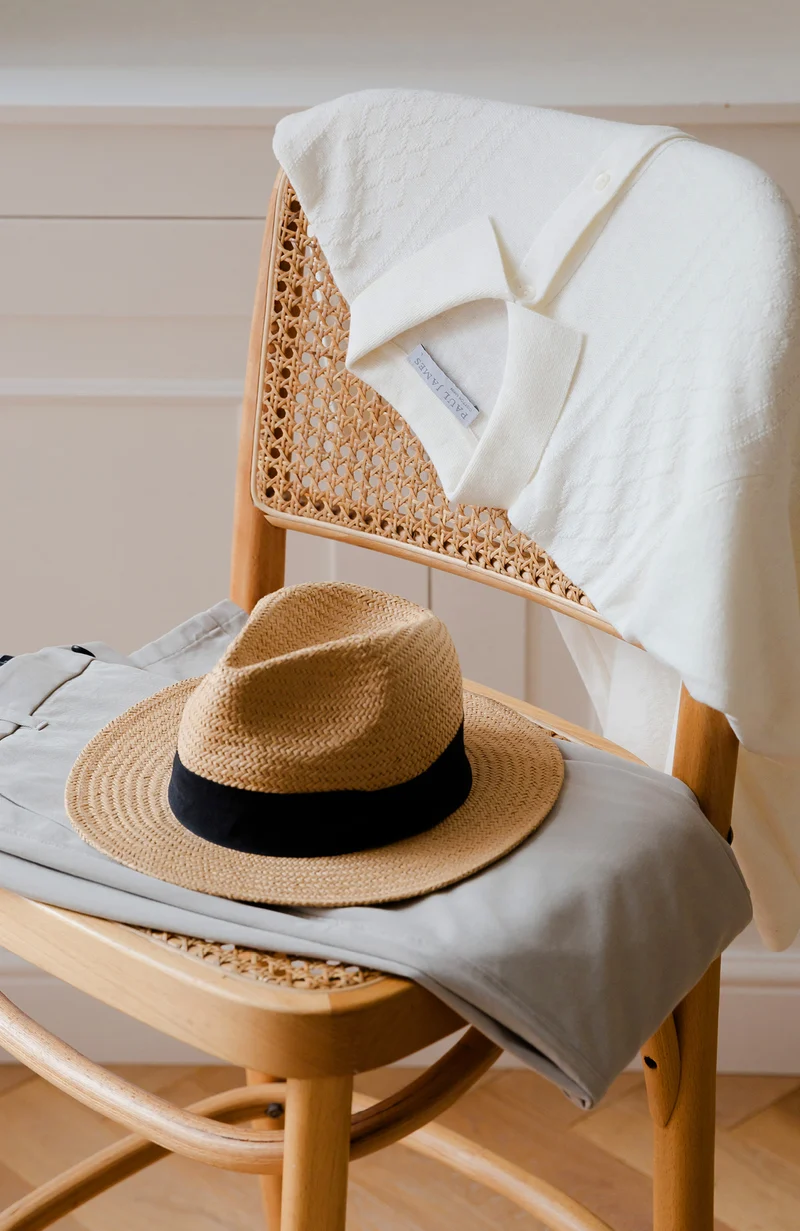 Mens Organic Cotton Linen Patterned Shirt