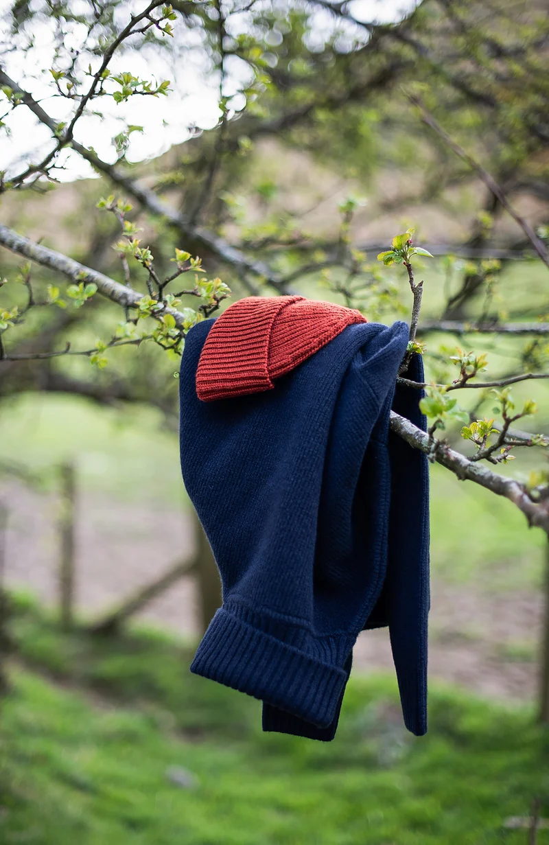 Mens Merino Cashmere Submariner Roll Neck Jumper