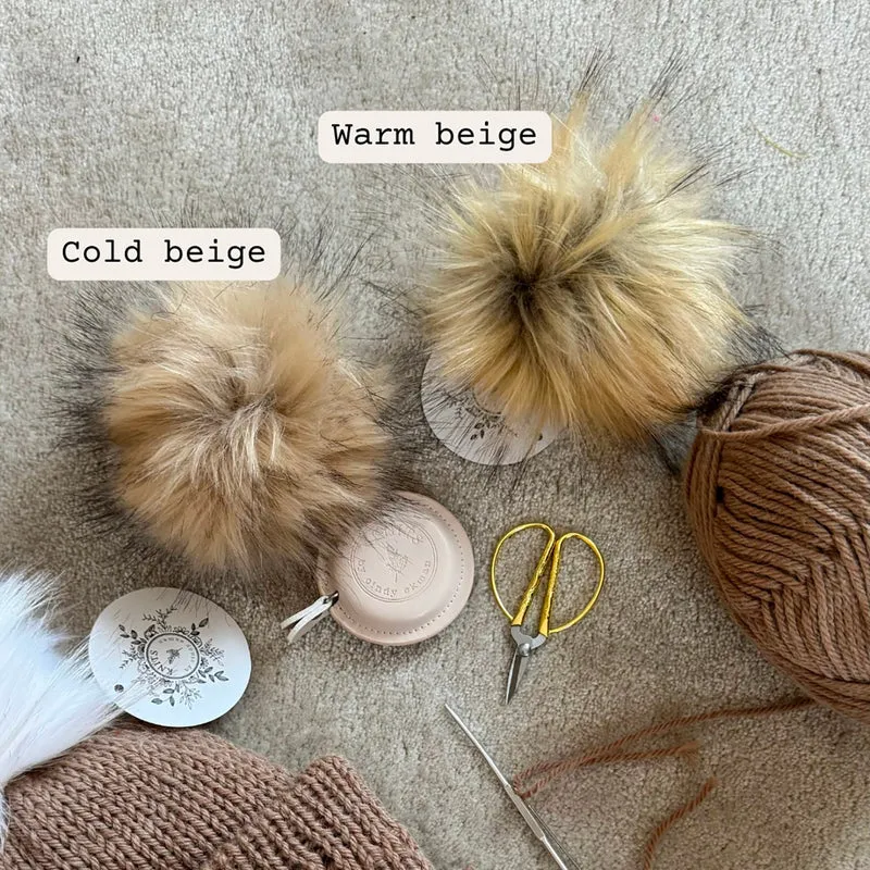 Pompon Fausse Fourrure - Knits by ce
