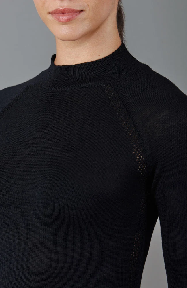 Womens Heavyweight Merino Activewear High Neck Top