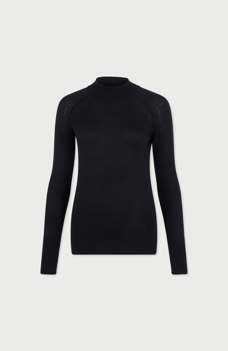 Womens Heavyweight Merino Activewear High Neck Top