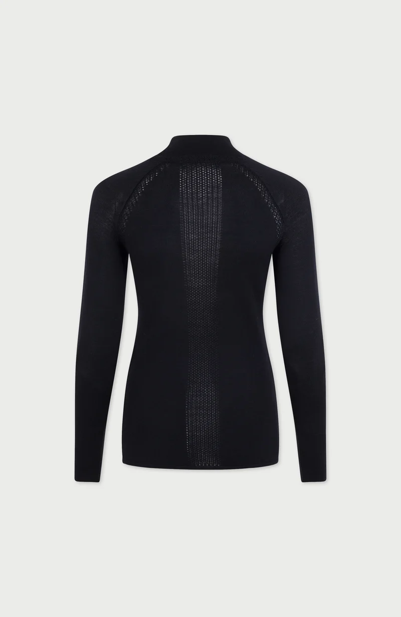 Womens Heavyweight Merino Activewear High Neck Top