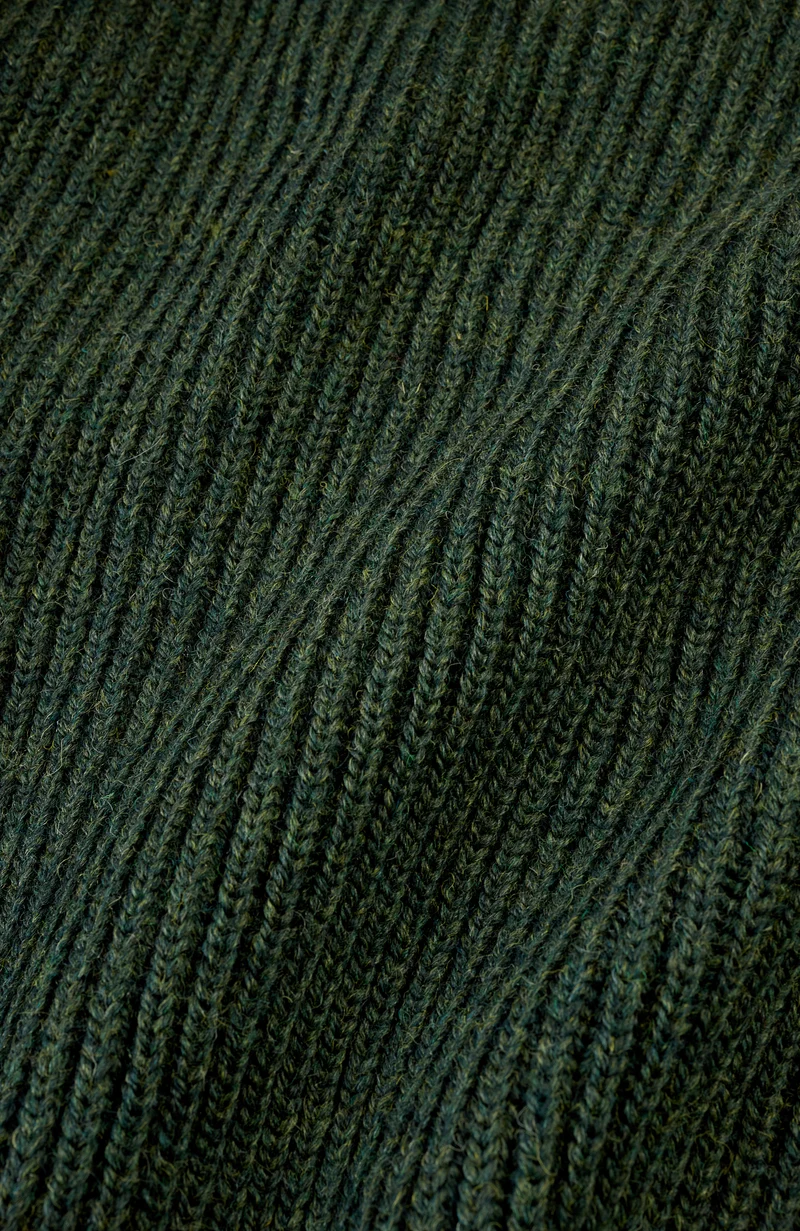 Mens Chunky British Wool Ribbed Shooting Jumper