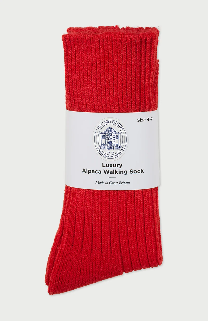 Alpaca Cushion Sole Walking Socks