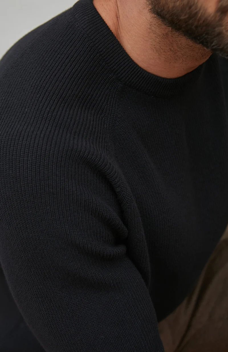 Mens Lightweight Cotton Fisherman Rib Jumper