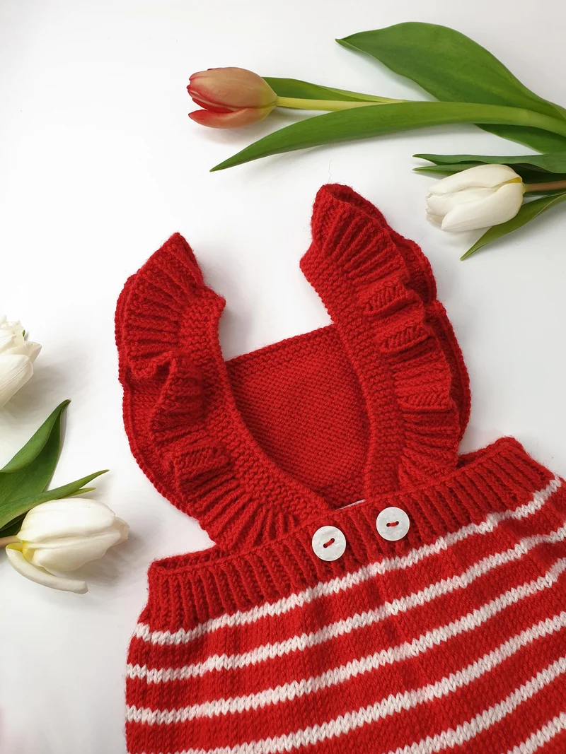 Robe bébé à tricoter Marie Claire Idées.