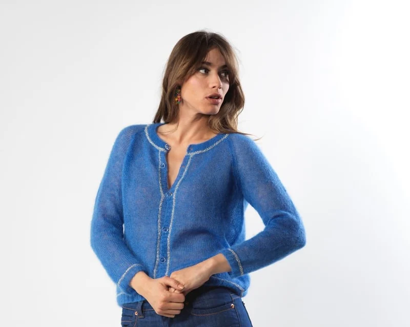 Cardigan Cassiopée à tricoter.