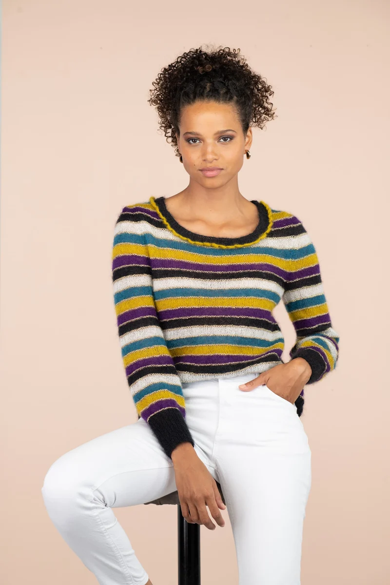 Pull Suzanne à tricoter.