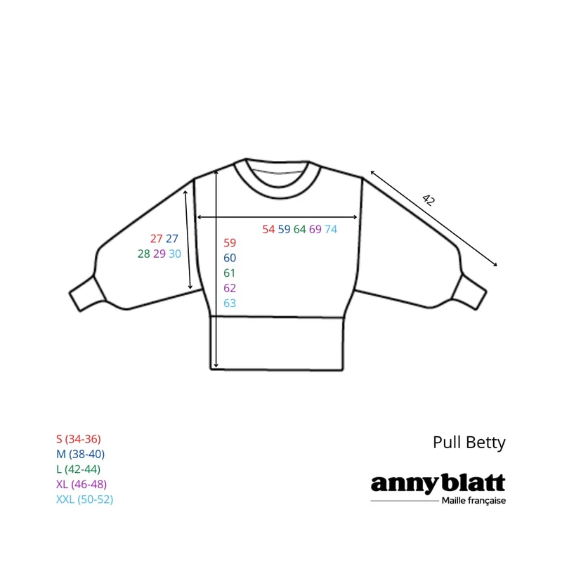 Pull Betty à tricoter.