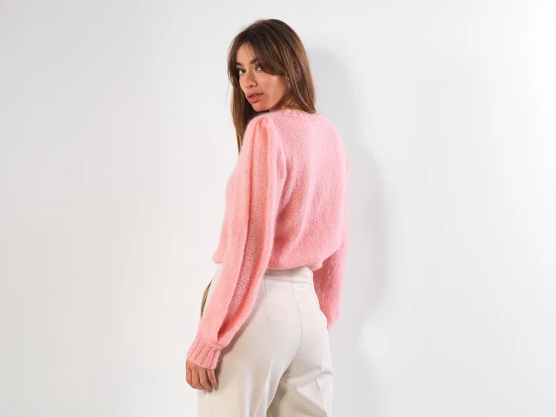Pull Alix à tricoter en mohair