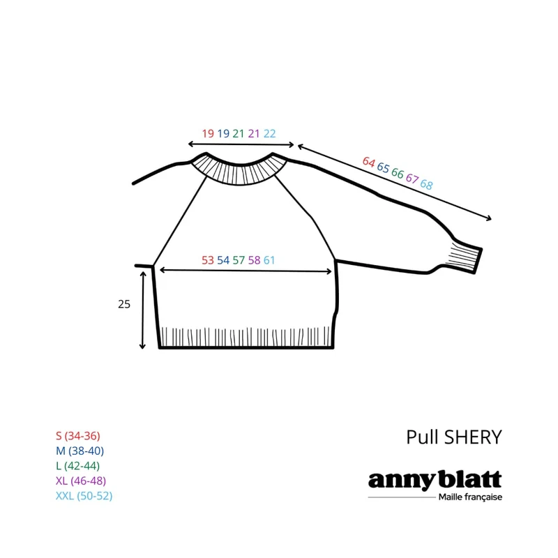 Pull Shery à tricoter.