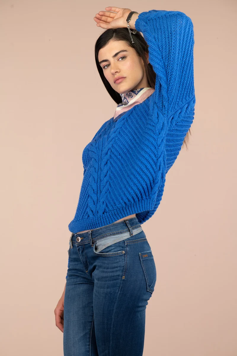 Pull Vika à tricoter.